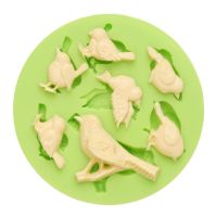 Fondantform 7 Vögel 7,5 cm