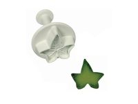 PME Fondant Ausstecher mit Auswerfer, Efeublatt , S 1,5 cm