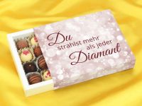Trüffelverpackung für 20 Trüffel, individuell, Diamant