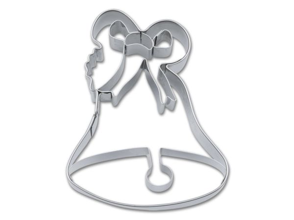 Plätzchen Ausstecher mit Prägung Glocke, 7,5 cm