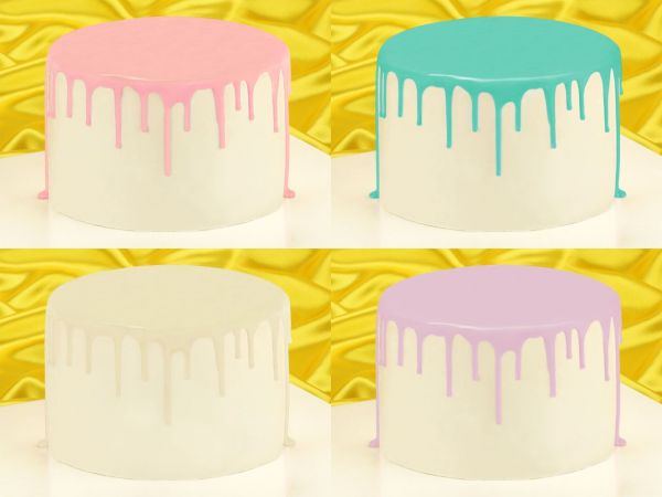 Cake Drip Glasur Princess-Set 4er