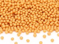 Nacre-coloured pearls golden yellow 100g