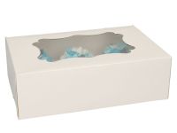 Cupcake box for 6 Cupcakes white