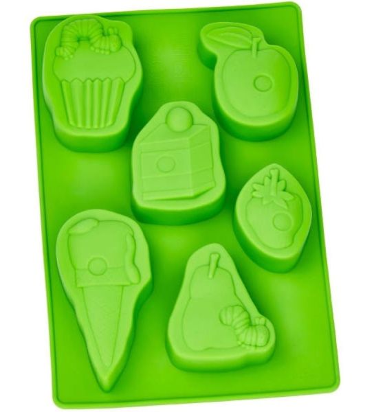 Silikonform Raupe Nimmersatt, ca. 27x18 cm