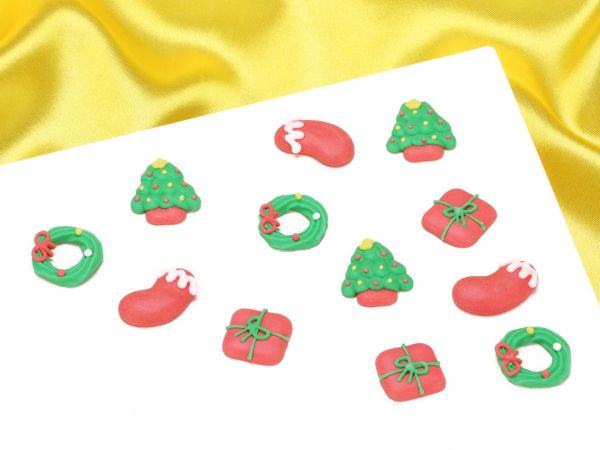 Culpitt Zuckerdekorationen Weihnachten 12 Stück 2,5cm