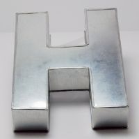 Backform Buchstabe H, ca. 25,5x20,5x6,5 cm