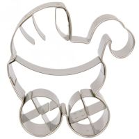 Plätzchen Ausstecher Kinderwagen 6cm aus Edelstahl