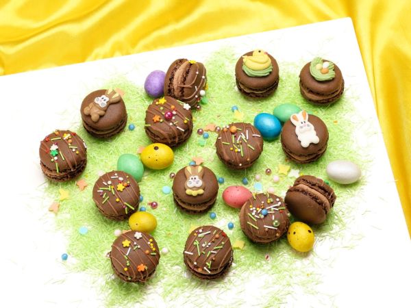 Easter Chocolate Macaroons