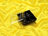 Macaron packaging black for 6 Macarons