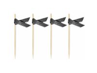 Cupcake-Picker Schwarz Glitzer