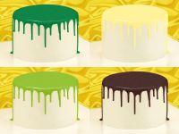 Cake Drip Glasur Jungle-Set 4er