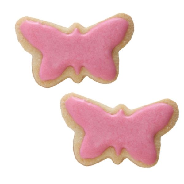 Plätzchen Ausstechform Mini-Schmetterling 5cm Weißblech