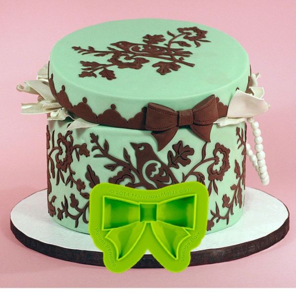 Marvelous Fondantform Vintage-Schleife groß