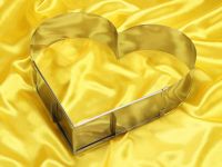 Backrahmen Herz Edelstahl verstellbar 29-38cm