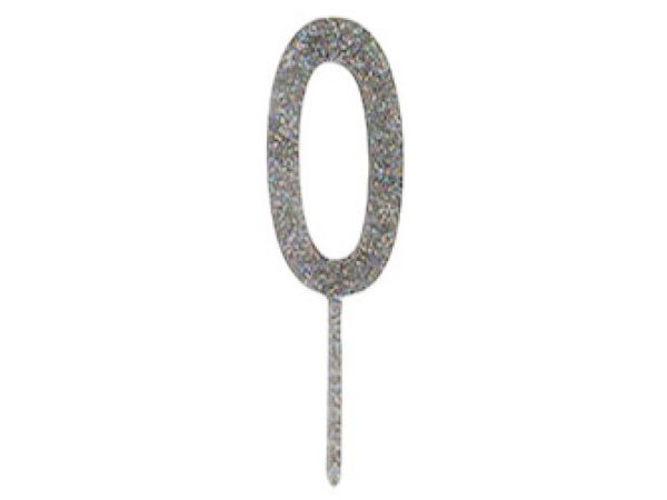 Meri Meri Torten Picker Nummer 0, Silber, 11 cm