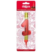 Tortenfontäne 1, Zahlenfontäne, 12 cm