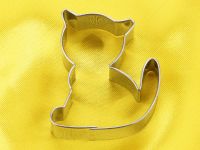 Ausstecher Katze sitzend 6cm