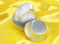 Mini muffin cups foil silver 36 pieces
