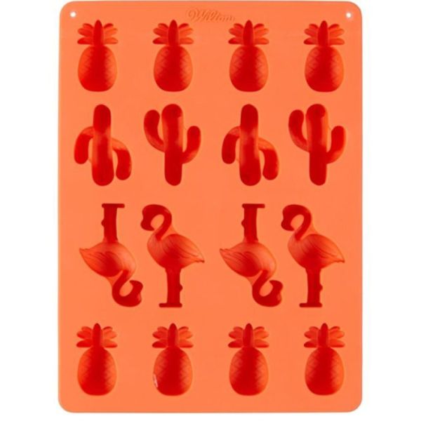 Wilton Silikonform Tropical, Flamingo/Ananas/Kaktus