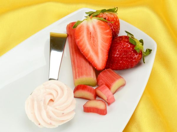 Cream stabilizer fond rhubarb-strawberry100g