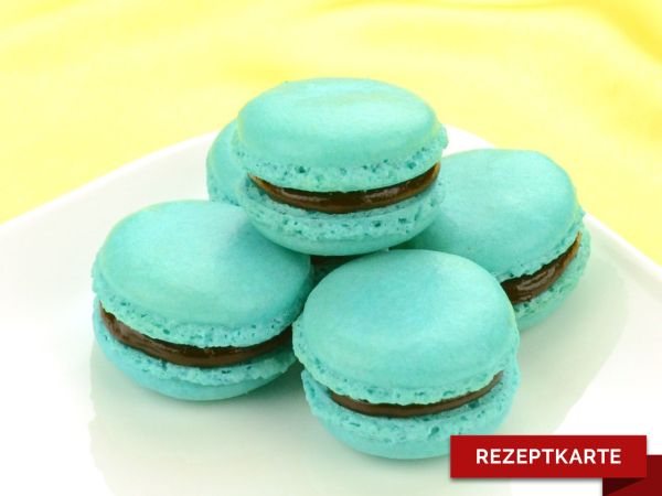 Schokoladenmacarons Rezeptkarte