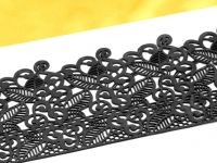 Cake lace decoration baroc black