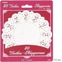 Törtchen-Doilies, kleine Tortenspitzen, 14 cm, 40 Stk.