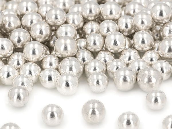 Sugar pearls silver 10mm 60g
