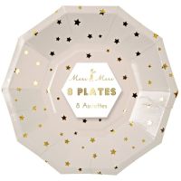 Meri Meri Pappteller Gold Sterne 8 Stk.