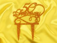 Cake Topper 50. Anniversary