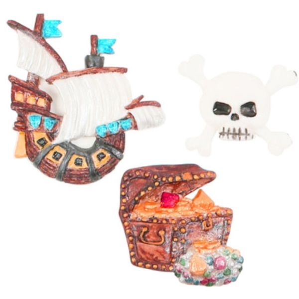 SK Fondantform Piratenschiff, Schatztruhe &amp; Totenkopf