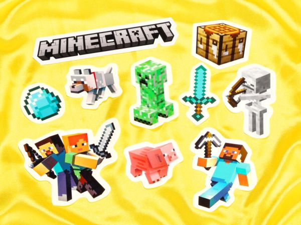 Cake Topper Set Minecraft