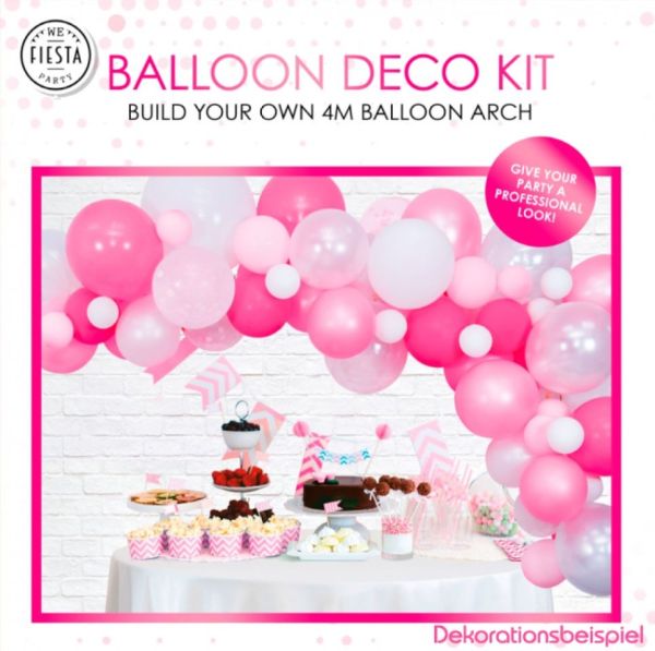 Ballongirlande Rosa 71 teilig