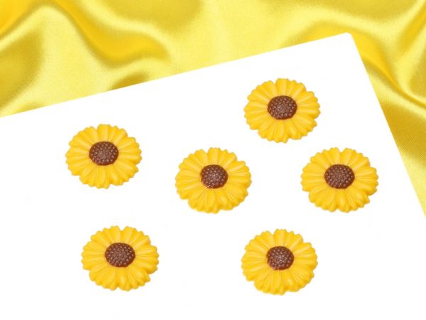 Schokoladendekor Sonnenblumen 6 Stück