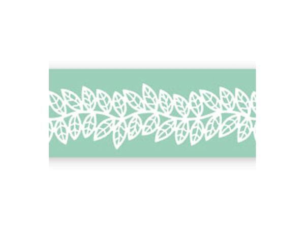 Pavoni Magic Decor Essbare Spitze Silikon-Matte 40x9 cm, Blätter