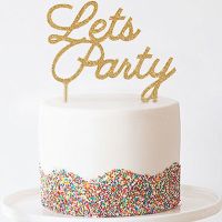 Torten Deko Topper Lets Party