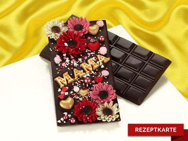 Schokoladentafel Mama Rezeptkarte