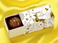 Chocolate Box for 2 pralines, Merry Christmas