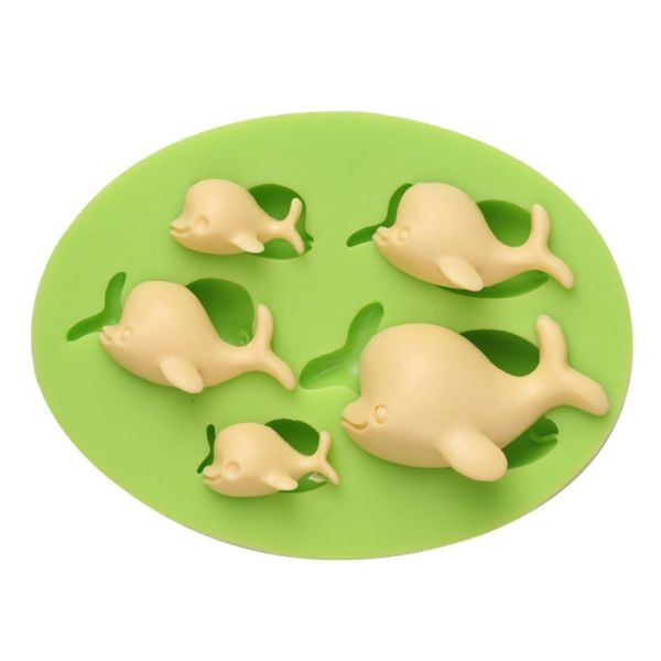 Fondantform Delfin Familie