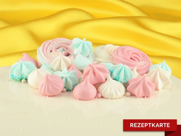 Baiser-Küsschen Rezeptkarte