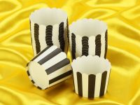 Cupcake Cup schwarz-weiß 20 Stück