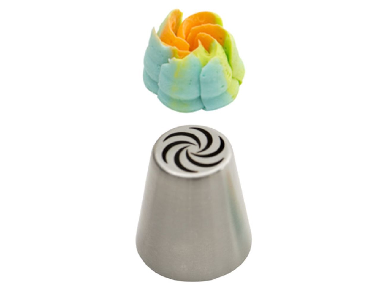 DECORA 0263545 Tülle S/F18 – Edelstahl, Ohne Schweißnähte, Für Spritzbeutel, Lebensmittelkontakt